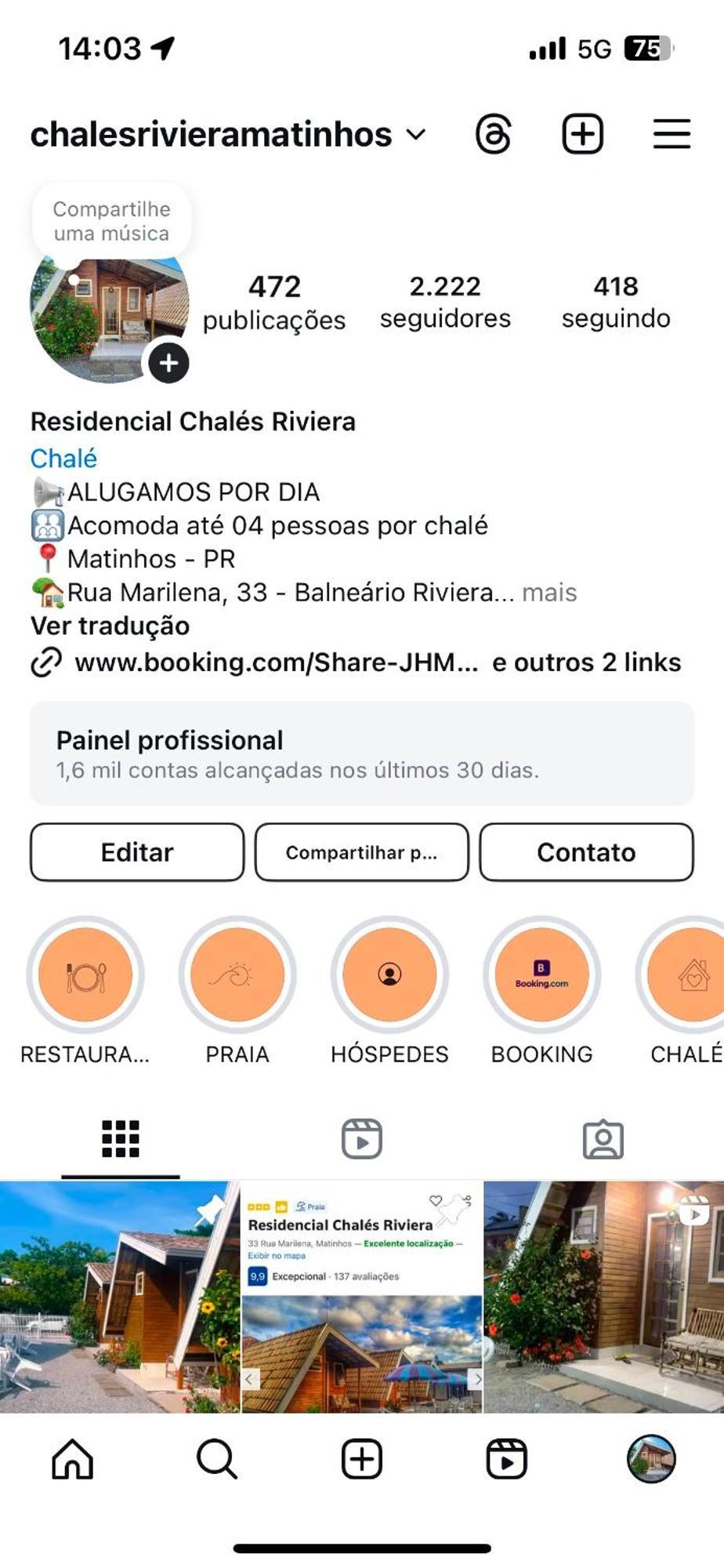 Residencial Chales Riviera Matinhos Eksteriør billede